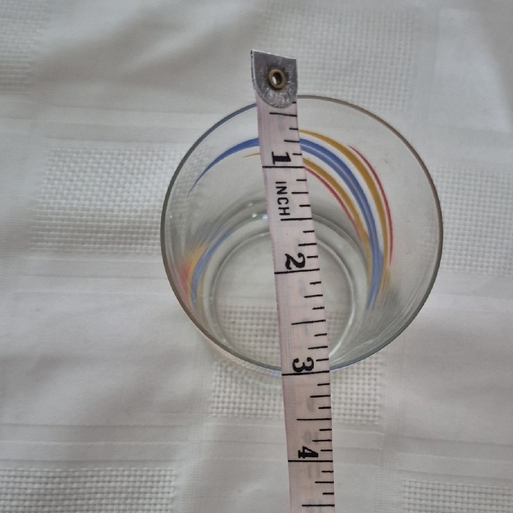 Vintage Multicolor Set Of 6 Juice Glass Set - Picture 8 of 16
